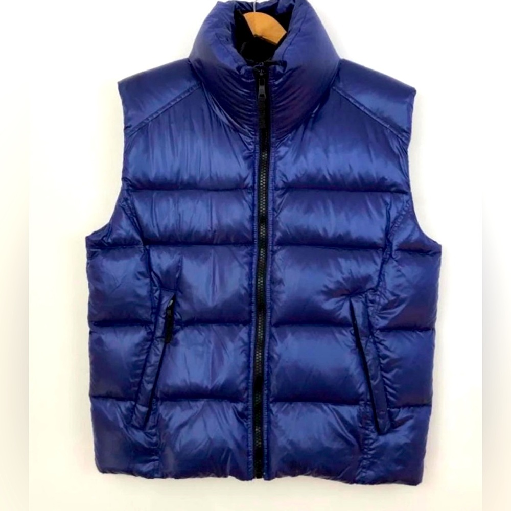 Sam. Blue Racer Bib Down Puffer Vest